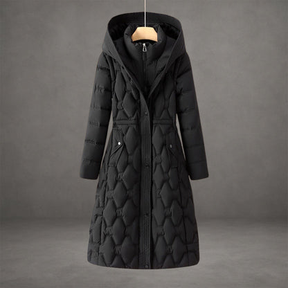 PATRICIA | Longline Hooded Elegant Coat
