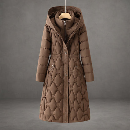 PATRICIA | Longline Hooded Elegant Coat